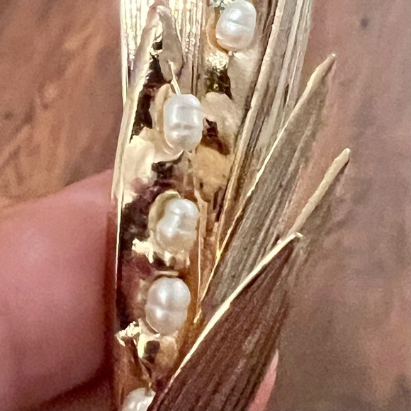 ROSANTICA MILANO vintage gold plated tiara with pearls. Made in Italy - Picture 2 of 8